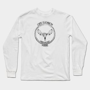Cape Elizabeth Maine Moose Long Sleeve T-Shirt